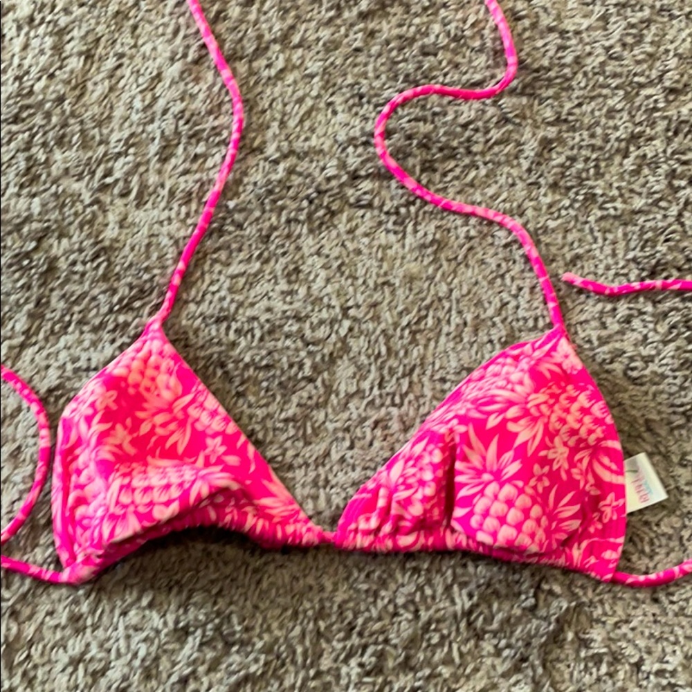 pink bikini top